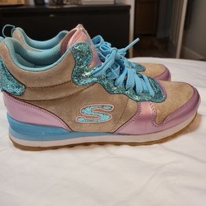 Skechers mermaid sparkle sneakers